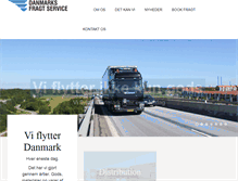Tablet Screenshot of danmarksfragtservice.dk